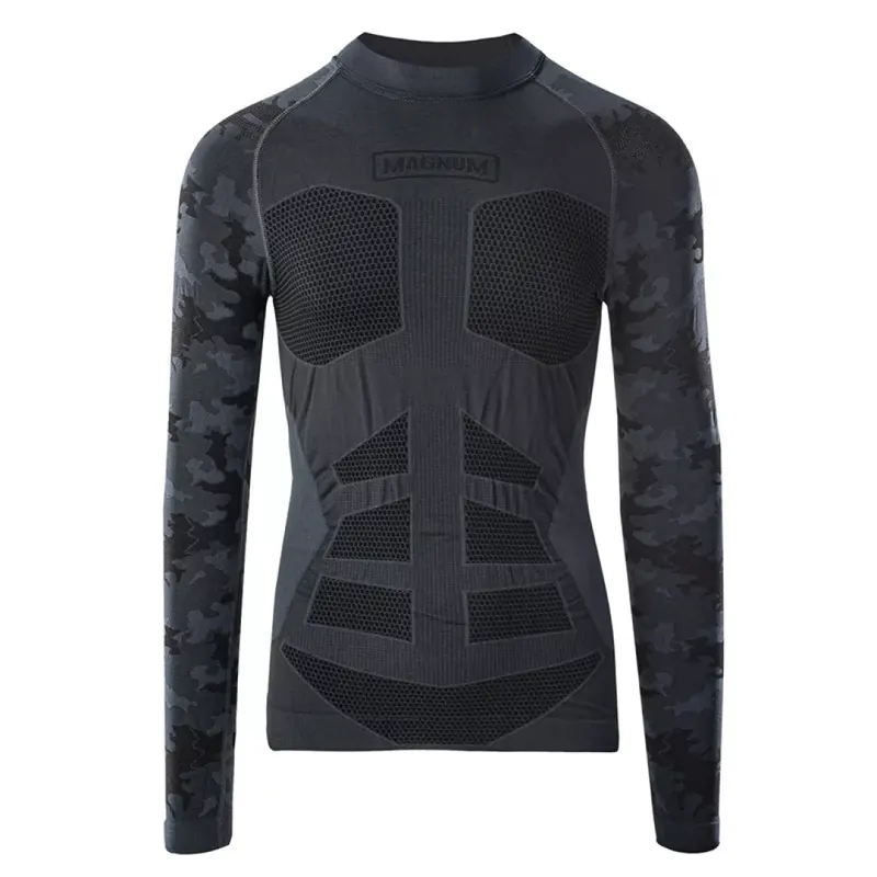 Koszulka termoaktywna Magnum Camo Top, męska - szara, Rozmiar S