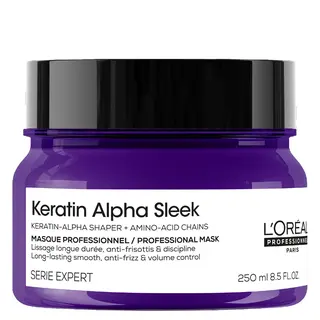 Loreal Professionnel Keratin Alpha Sleek Wygładzająca Maska do Włosów 250ml