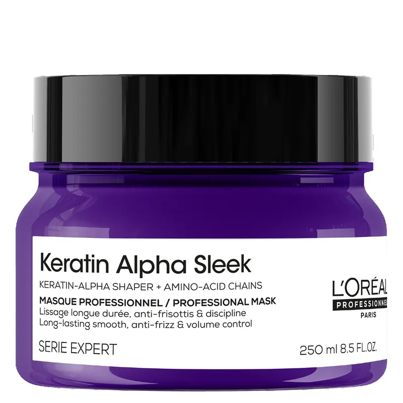 Loreal Professionnel Keratin Alpha Sleek Wygładzająca Maska do Włosów 250ml