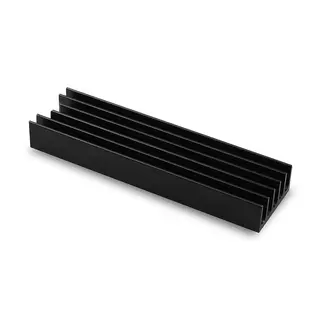 AXAGON CLR-M2L10 Chłodnica aluminiowa pasywna do dysku M.2 SSD, ALU korpus, silikonowe podkładki termiczne, wysokość 10mm