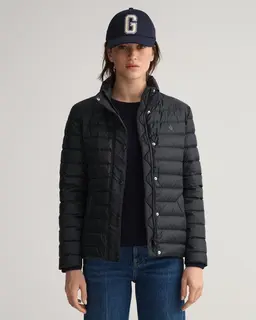 Gant Kurtka Damska Z Zamkiem Slim Fit Czarna