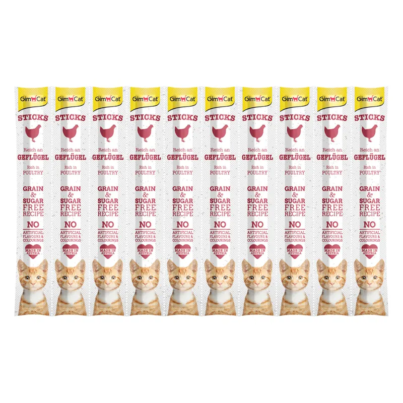 GimCat Sticks - Drób, 10 szt.