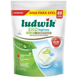 Kapsułki do zmywarek Ludwik ekologiczny All in one Ultimate Plus 88 szt.