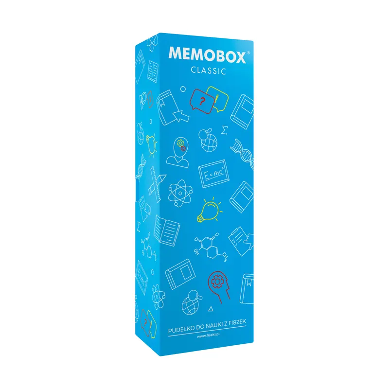 MEMOBOX CLASSIC - pudełko do nauki z fiszek