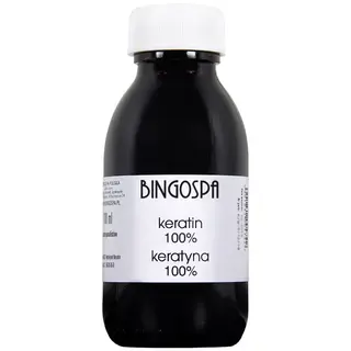 ZWIĘKSZA OBJĘTOŚĆ WŁOSÓW Keratyna 100% BINGOSPA 100 ml