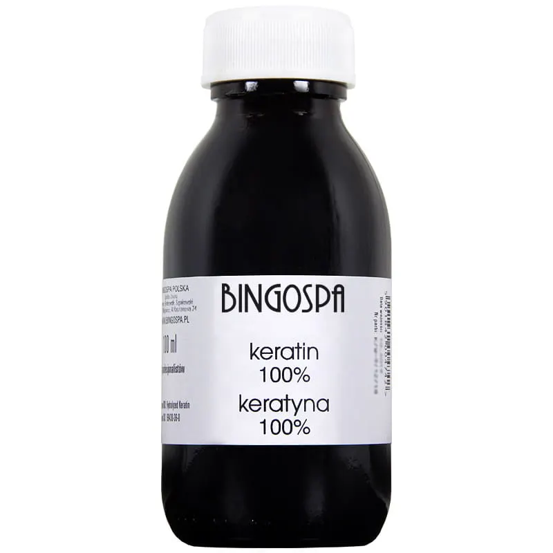 ZWIĘKSZA OBJĘTOŚĆ WŁOSÓW Keratyna 100% BINGOSPA 100 ml