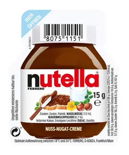 Nutella Mini Krem Czekoladowy Czekoladowo Orzechowy Porcja Ferrero 15g 1szt
