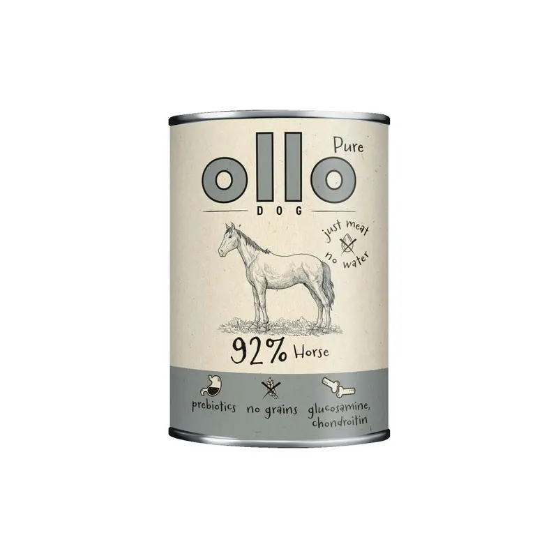 OLLO Pure Koń Mono - mokra karma dla psa - 850g
