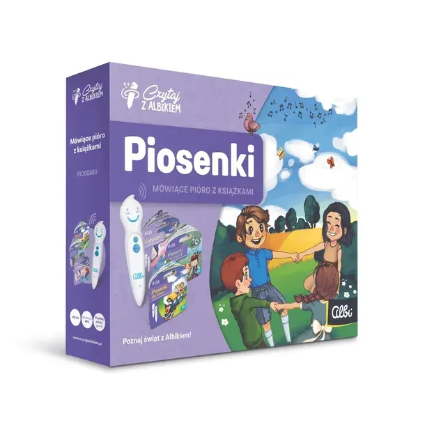 Czytaj z Albikiem. Zestaw 3 książeczki (piosenk, piosenki2, kołysanki)PIÓRO