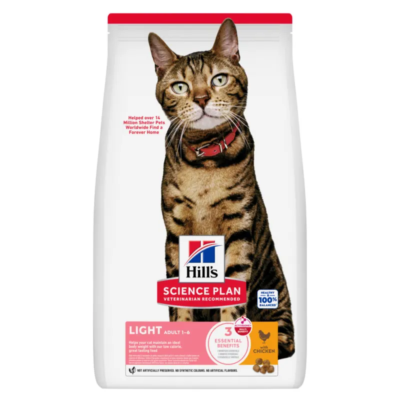 Hill's Science Plan Adult Light, kurczak - 10 kg