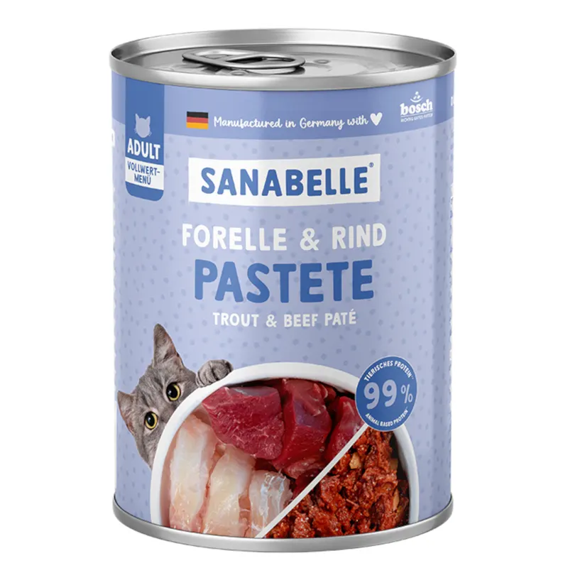 Sanabelle All Meat, 6 x 400 g - Pstrąg i wołowina