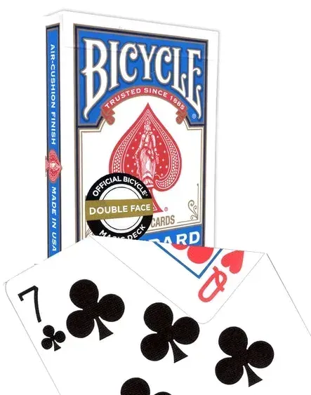 Karty do gry Bicycle: Double face (niebieskie pudełko)