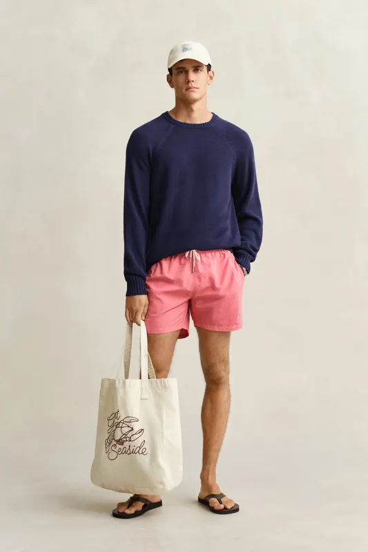 Gant Szorty Kąpielowe Męskie Regular Fit Różowe