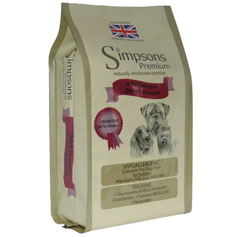 Simpsons Premium Adult Sensitive, kurczak z ziemniakami - 2 x 12 kg