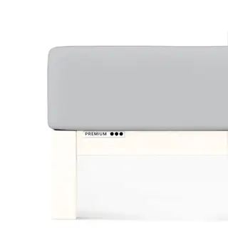 Prześcieradło Schlafgut Premium | 90x190-100x220 cm | Szary Jasny | -100x220 Gray Light 511 - S bawełna