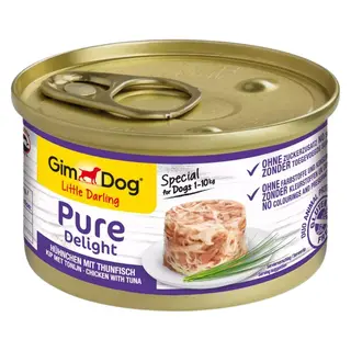 GIMDOG Little Darling Pure Delight Kurczak z tuńczykiem - mokra karma dla psa - 85g