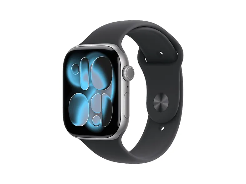 Smartwatch APPLE Watch Series 11 GPS + Cellular, koperta 42mm z aluminium w kolorze gwiezdnej szarości, pasek sportowy czarnym - rozmiar S/M MF8A4MP/A