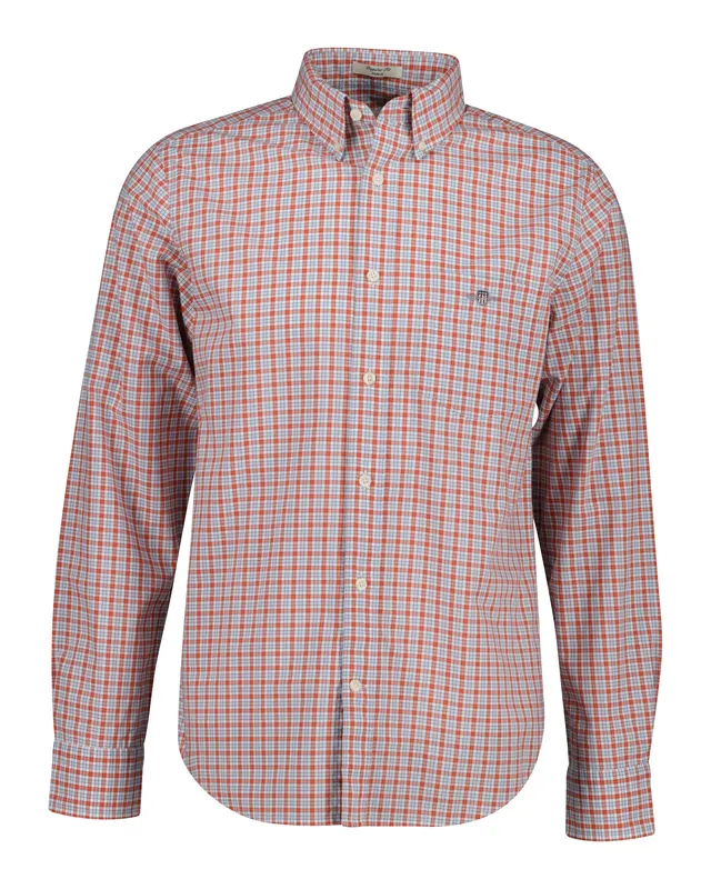 Gant Koszula Męska W Kratę Regular Fit