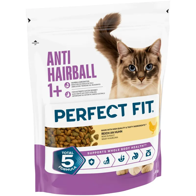 Perfect Fit Anti Hairball 1+, z kurczakiem - 750 g