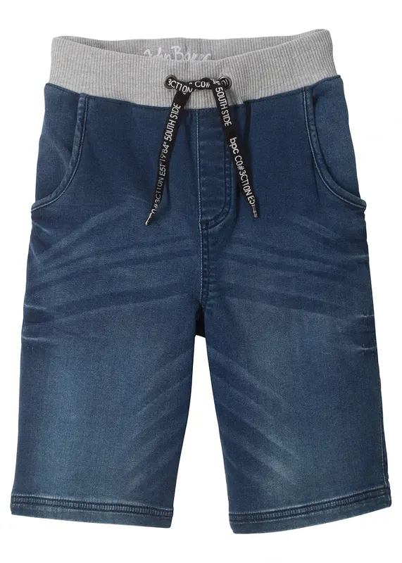 Bermudy jeansowo-dresowe