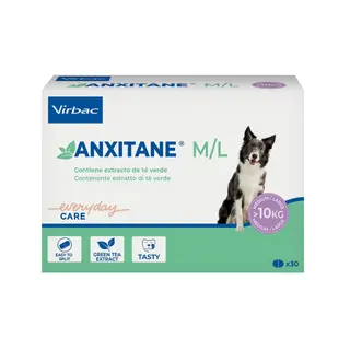 VIRBAC Anxitane Medium & Large - preparat uspokajający dla psa - 30 tabletek
