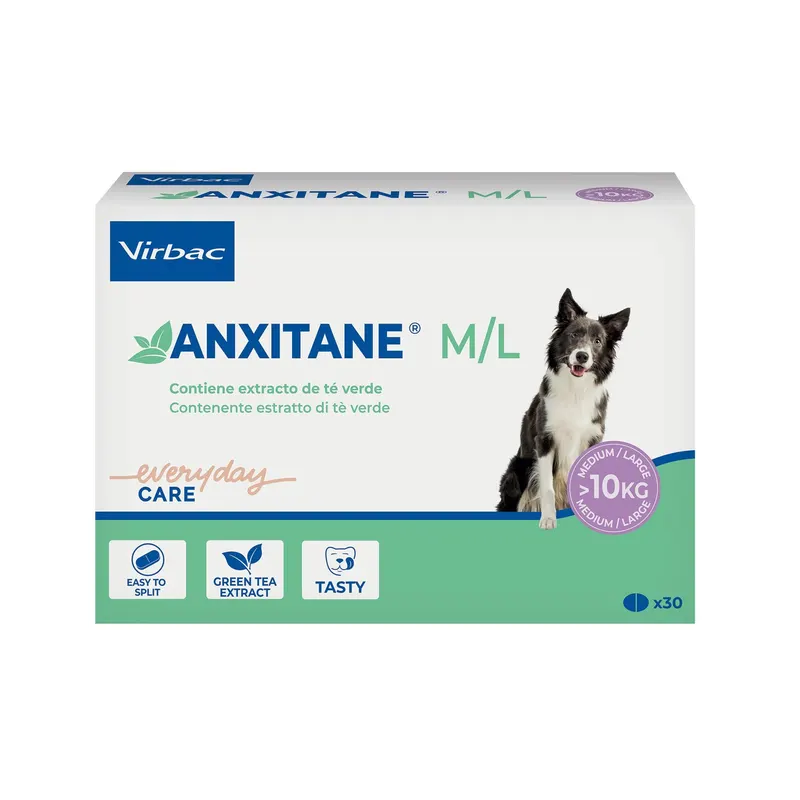 VIRBAC Anxitane Medium & Large - preparat uspokajający dla psa - 30 tabletek
