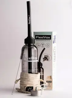 FLEXIVOX ZESTAW DO ĆWICZEŃ GŁOSU RURKA 35 CM BUTELKA SZCZOTKA TORBA