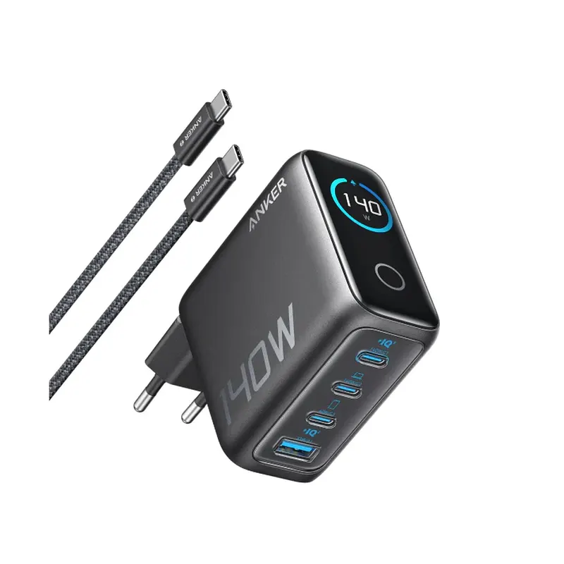 Ładowarka z wyświetlaczem Anker Laptop 140W Czarna
