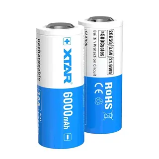XTAR Akumulator 26650 3,6V Li-ion 6000 mAh z zabezpieczeniem