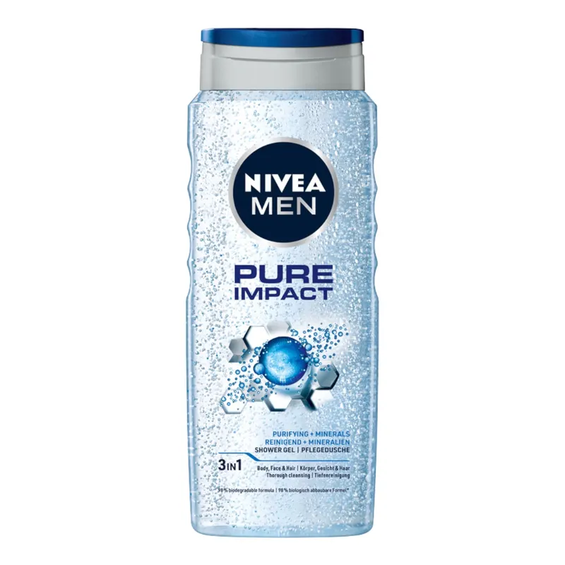 NIVEA MEN Pure Impact Żel pod Prysznic 500ml