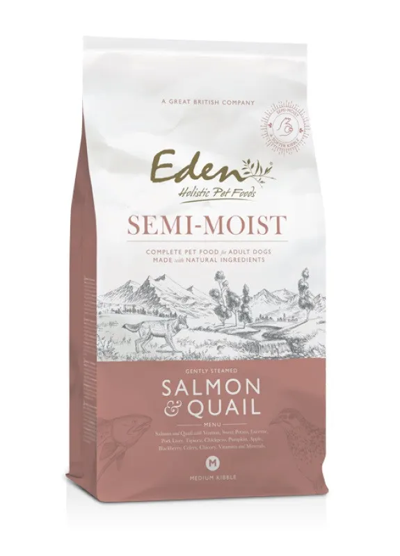 EDEN Semi-Moist Łosoś i przepiórka - półwilgotna karma dla psa - 10kg