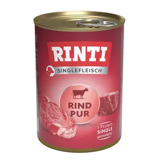 RINTI Singlefleisch Pur Mono Wołowina - mokra karma dla psa - 400g
