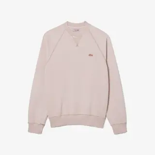 Lacoste Erkek Relaxed Fit Bisiklet Yaka Pembe Sweatshirt Męskie Różowy