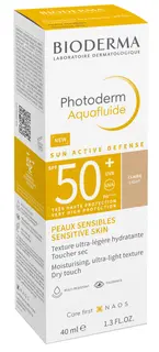 Bioderma Photoderm Aquafluide Ultralekki Fluid z Filtrem SPF50+ do każdego Rodzaju Skóry Odcień Ciemny 40ml