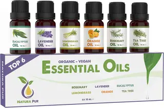 Olejki zapachowe do dyfuzora 6x10 ml naturalne do aromaterapii