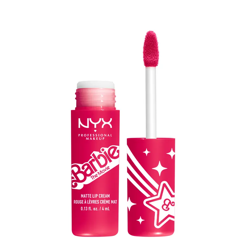 NYX Professional Makeup x Barbie Smooth Whip Lip Cream Matowa Pomadka 02 Perfect Day Pink