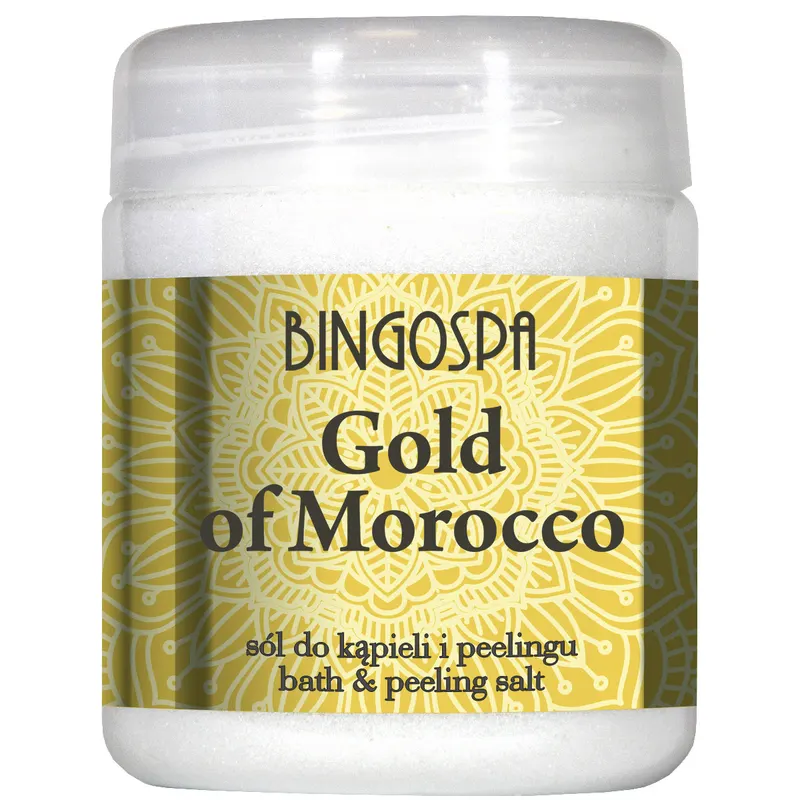 Gold of Morocco Sól do kąpieli peelingu 550 g BINGOSPA