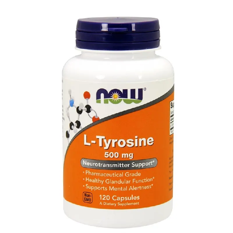 Aminokwasy Tyrozyna Now Foods L-Tyrosine 500mg 120kaps