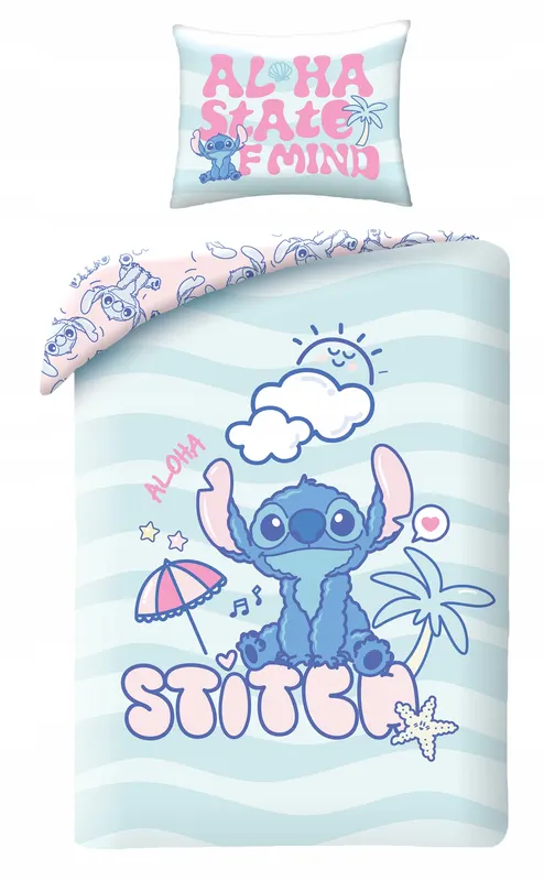 Lilo I Stitch Pościel Bawełniana Pojedyncza 140x200 Sticz Dziecięca