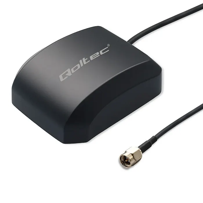 Qoltec Mobilna Antena GPS GLONASS z podstawą magnetyczną | dookólna | 28dBi | 50W | SMA