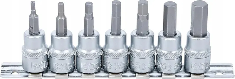 ZESTAW NASADEK DO BITÓW 10MM 7SZ CHROM-WANAD SZYNA