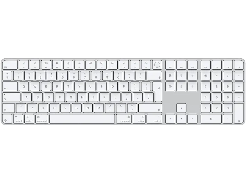 Klawiatura APPLE Magic Keyboard z Touch ID i polem numerycznym dla modeli Maca czipem Apple - angielski (międzynarodowy) białe klawisze MXK73Z/A
