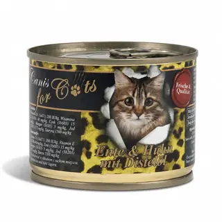 O’CANIS Kurczak i kaczka z olejem kartamusowym - mokra karma dla kota - 200g