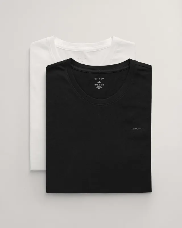 Gant Bawełniany T-Shirt Męski Z Dekoltem V