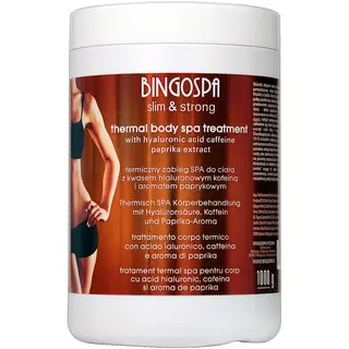 Termiczny zabieg SPA z kwasem hialuronowym, kofeiną i aromatem paprykowym BINGOSPA slim&strong