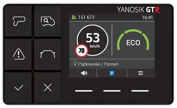 Komunikator drogowy YANBOX Yanosik GTR + Abonament 12 miesięcy