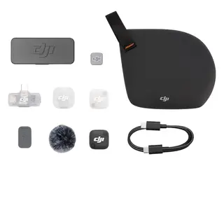 System mikrofonów bezprzewodowych DJI Mic Mini 2 (1 TX + 1 Mobile RX + Etui ładujące)