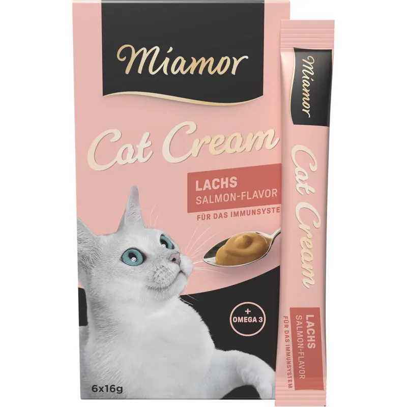 Miamor Cat Snack pasta z łososiem - 6 x 16 g
