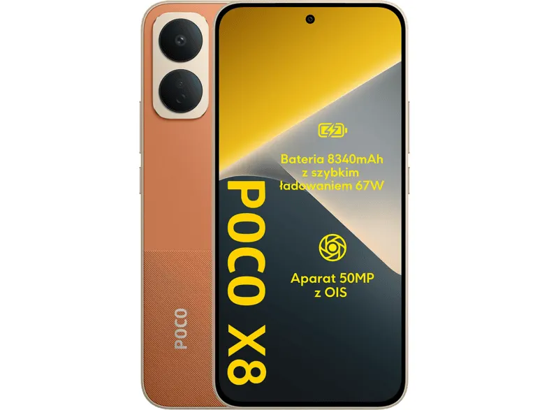 Smartfon POCO X8 5G 8 GB/ 256 GB Pomarańczowy