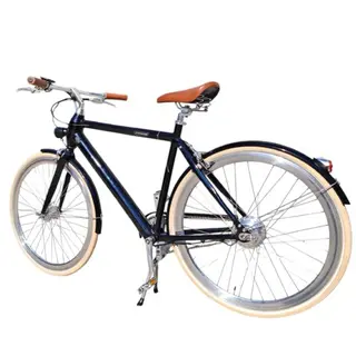 FORIDE V1 54 cm M Klasyczny miejski rower elektryczny, silnik 250 W, bateria Samsung 36V 10,5 Ah – Błyszczącej czerni.